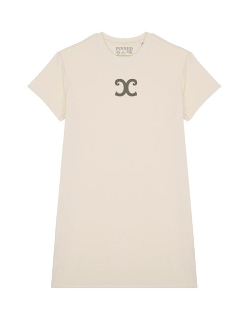 Badstof Dress CC Velvet Mocca - Offwhite